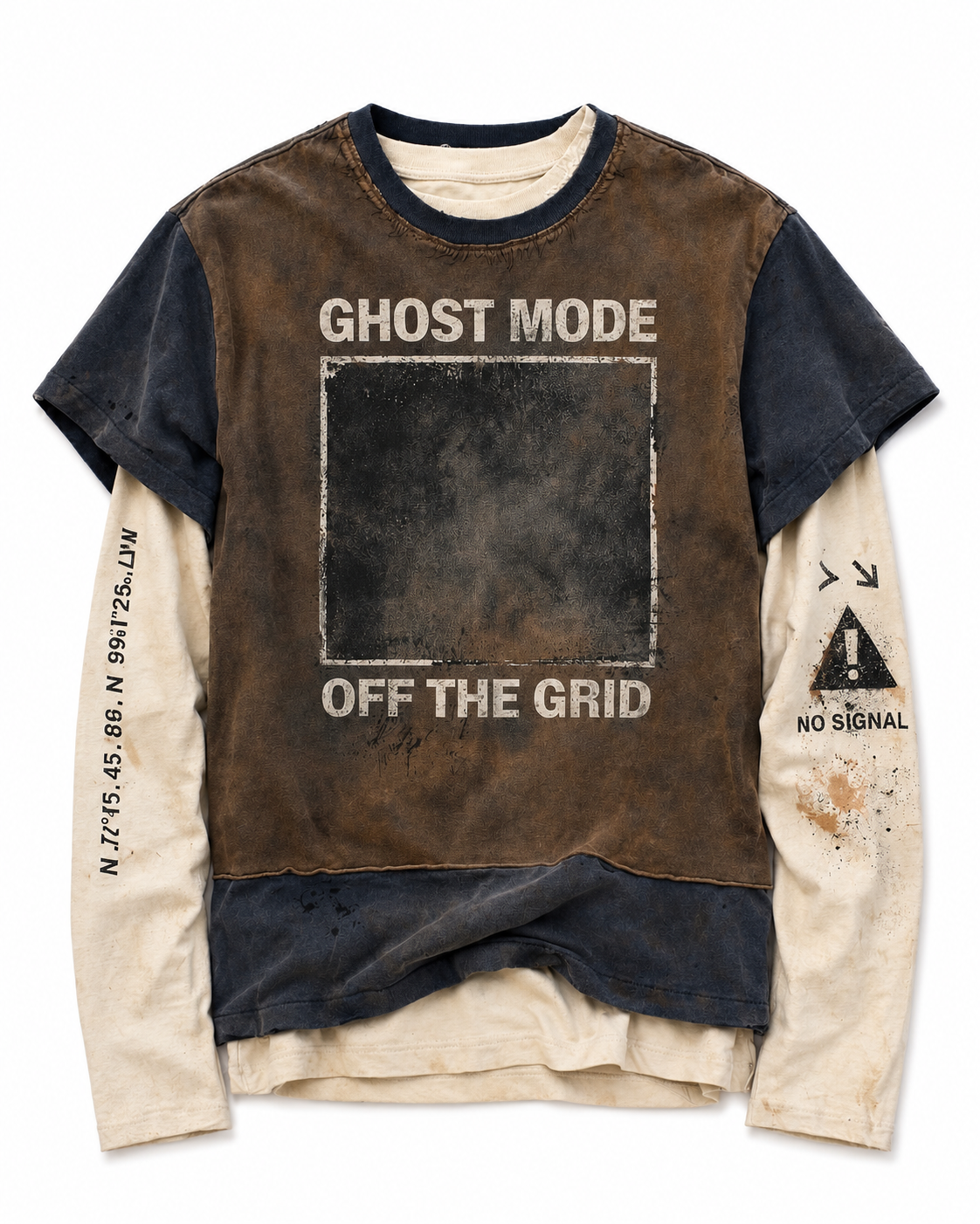 Ghost Mode Off The Grid Layered Tee